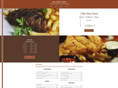 Restaurant or pub website example thumbnail